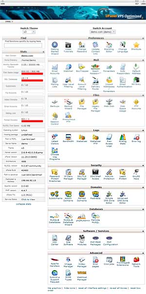 Greengeeks cPanel